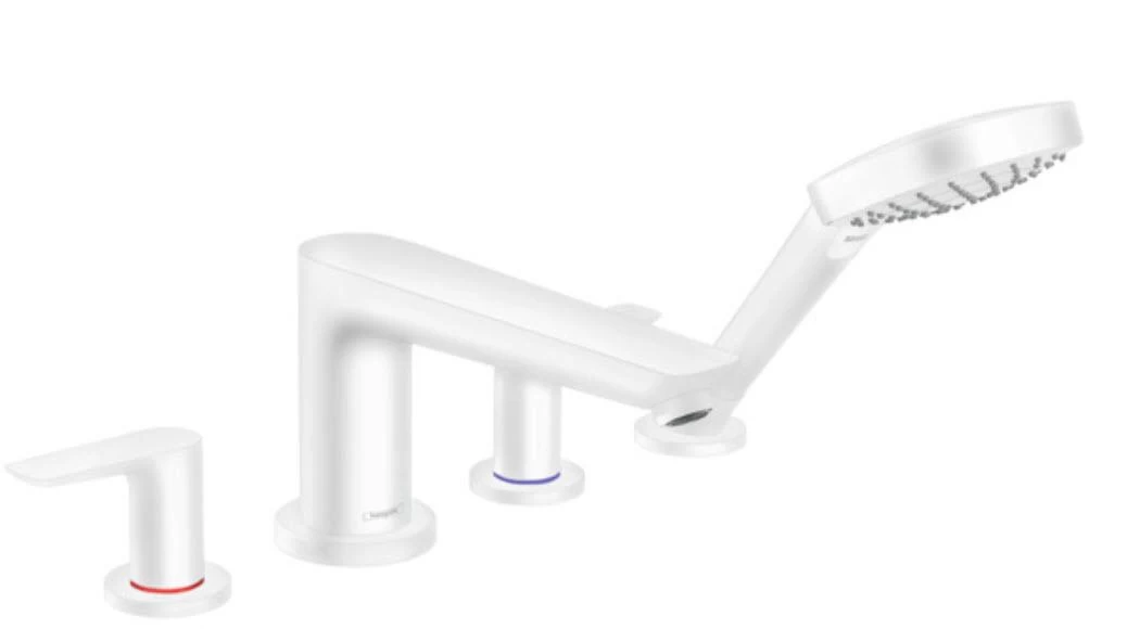 Hansgrohe Talis E - Mélangeur De Baignoire Sur Gorge, 4 Trous, Blanc Mat 71748700 3 Hansgrohe Talis E - Mélangeur De Baignoire Sur Gorge, 4 Trous, Blanc Mat 71748700