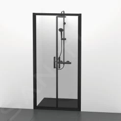 Ideal Standard Connect 2 - Porte De Douche 1000 Mm, Noir / Verre Clair K9296V3 -Magasin De Salle De Bain d35a4a210364d81249218f90