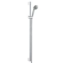 Hansgrohe Crometta 85 - Set De Douche Variojet 2 Jets/barre Murale Unica’Crometta 0,90 M, Chrome 27762000