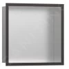 Hansgrohe XtraStoris Individual - Niche Murale Avec Cadre Design, 300x300x100 Mm, Inox Brossé / Chrome Noir Brossé 56097340 -Magasin De Salle De Bain d5ece560d14fe8b33069dd7d