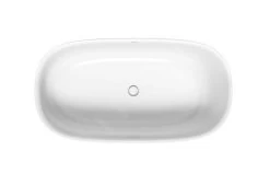 Duravit Zencha - Baignoire En îlot 1600x850 Mm, DuraSolid, ClickClack, Blanc 700462000000000