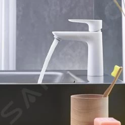 Hansgrohe Talis E - Mitigeur De Lavabo Avec Tirette De Vidage, Blanc Mat 71710700 -Magasin De Salle De Bain dbae603b3e8729f668d5f2af