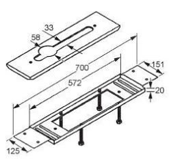 Kludi Accessoires - Plaque De Fixation Pour Robinet De Baignoire 3 Trous 7614946-00 5 Kludi Accessoires - Plaque De Fixation Pour Robinet De Baignoire 3 Trous 7614946-00 -Magasin De Salle De Bain e11066b2d0676e2f037de5fe