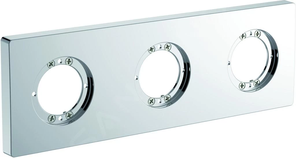 Ideal Standard Archimodule - Rosette De Revêtement à 3 Trous 83 X 249 Mm, Chrome A1506AA 3 Ideal Standard Archimodule - Rosette De Revêtement à 3 Trous 83 X 249 Mm, Chrome A1506AA