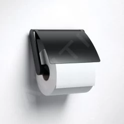 Keuco Plan - Porte-papier Toilette Avec Couvercle, Noir Mat 14960370000 -Magasin De Salle De Bain e7def82e888e8181b7a54211