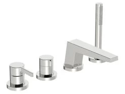 Hansa Loft - Mitigeur Pour Montage Sur Bord De Baignoire, Installation 4 Trous, Chrome 57752473