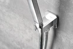 Sapho Jumper - Support De Douchette Avec Débouché, Chrome JM540 -Magasin De Salle De Bain ecb77377c7abcaf04baa510e