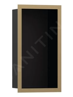 Hansgrohe XtraStoris Individual - Niche Murale Avec Cadre Design, 300x150x100 Mm, Noir Mat / Bronz Brossé 56095140