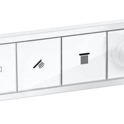 Hansgrohe RainSelect - Robinet Encastré Avec 2 Fonctions, Blanc Mat 15380700 -Magasin De Salle De Bain ef5799e01f5a0f7f2d1a40f5