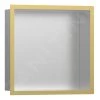 Hansgrohe XtraStoris Individual - Niche Murale Avec Cadre Design, 300x300x100 Mm, Inox Brossé / Aspect D&apos;or 56097990 -Magasin De Salle De Bain ef6b986fd5f89faa5d41c01b