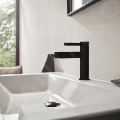 Hansgrohe Finoris - Robinet 100. EcoSmart, Noir Mat 76013670 -Magasin De Salle De Bain efa86576602719108e5fb4bd