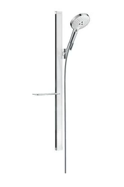 Hansgrohe Raindance Select S - Set De Douche 120, 3 Jets, EcoSmart 9 L/min, Barre De Douche 900 Mm, Blanc/chrome 27649400