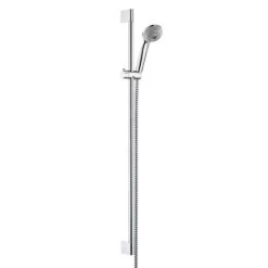 Hansgrohe Crometta 85 - Set De Douche Multi 3 Jets/barre Murale Unica’Crometta 0,90 M, Chrome 27766000