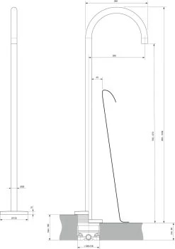 Ideal Standard Joy - Bec Déverseur De Baignoir Au Sol Avec Le Corps, Chrome A7387AA -Magasin De Salle De Bain f3a0238634e0ccf0ec468785 1