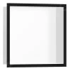 Hansgrohe XtraStoris Individual - Niche Murale Avec Cadre Design, 300x300x100 Mm, Blanc Mat / Noir Mat 56099670