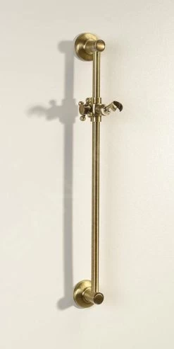 Sapho Reitano Rubinetteria Antea - Barre De Douche Avec Support, 570 Mm, Bronze SAL0036 -Magasin De Salle De Bain f7e724f06404ea40e71b1e0f