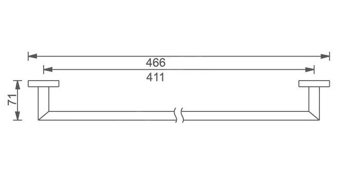 Novaservis Titania Elis - Porte-serviettes, Longueur 450 Mm, Chrome 66427,0 4 Novaservis Titania Elis - Porte-serviettes, Longueur 450 Mm, Chrome 66427,0 – Image 2